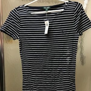 Lauren Ralph Lauren Tops - Lauren Ralph Lauren navy striped Tee Lauren Ralph Lauren Tops - Lauren Ralph Lauren navy striped Tee